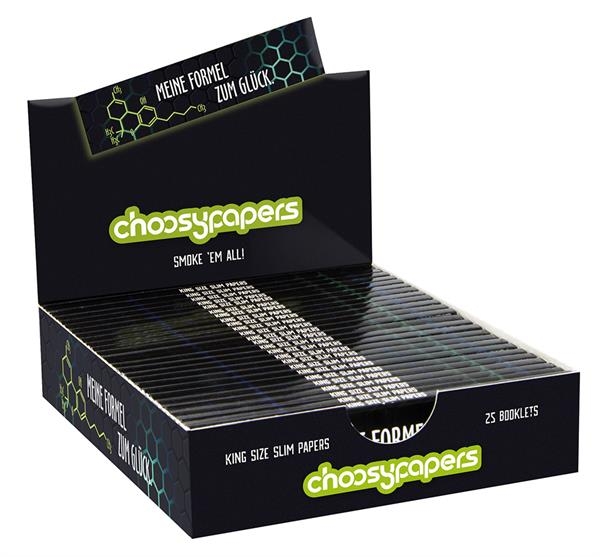 Choosypapers King Size Slim Zigarettenpapier Formel zum Glück